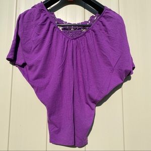 Express top with lace details